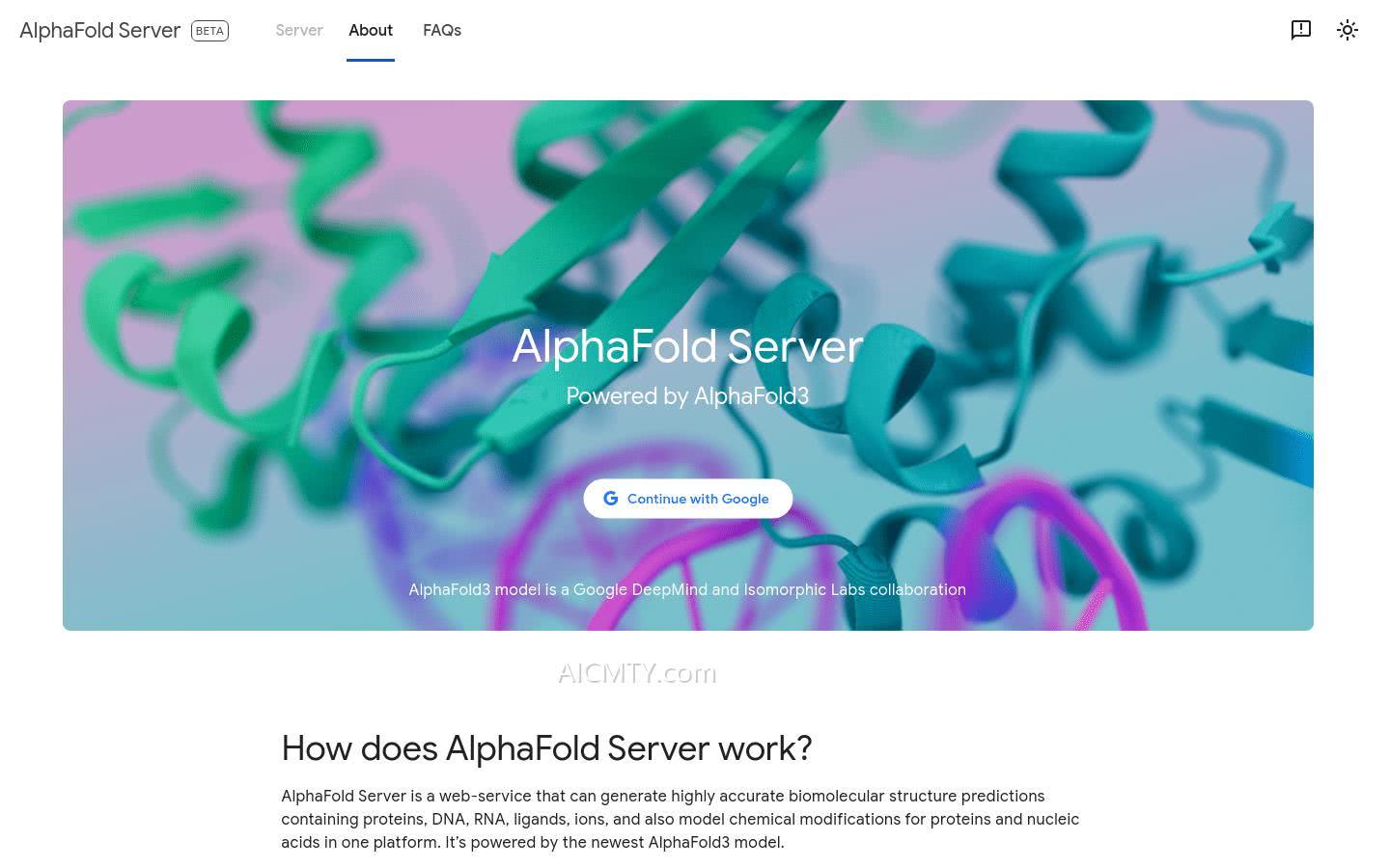 Alphafold Server Aicmty